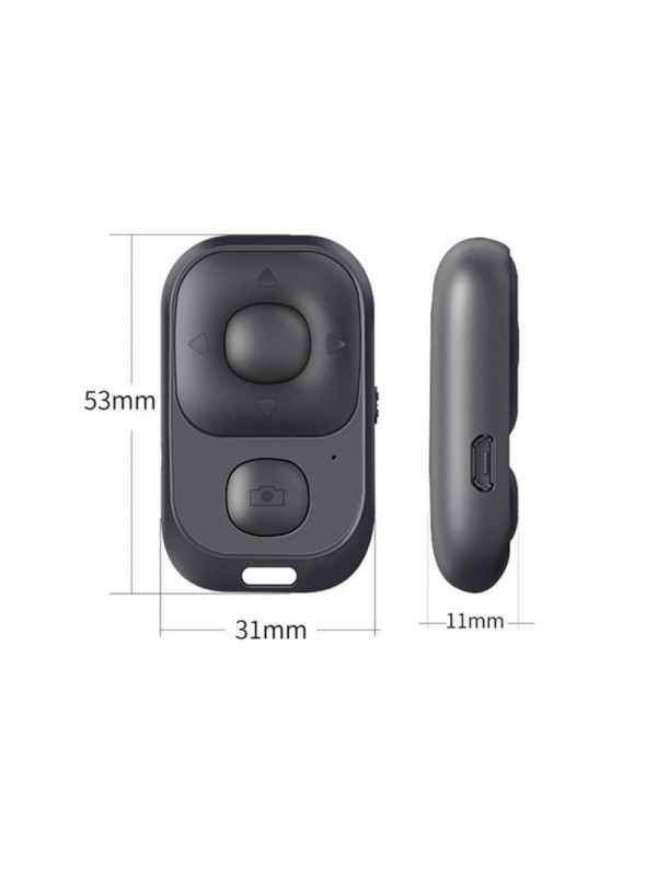 Universal Rechargeable Bluetooth Remote Controller for Phone & Selfies (Camera Selfie Shutter)