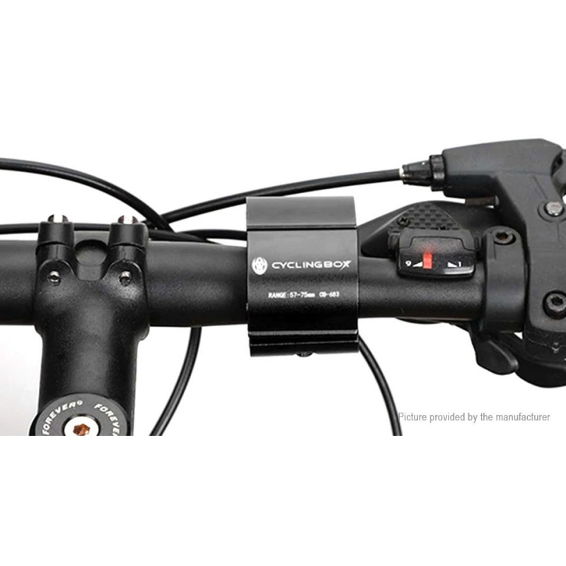Universalus telefono laikiklis dviračiui arba paspirtukui Cyclingbox, juodas