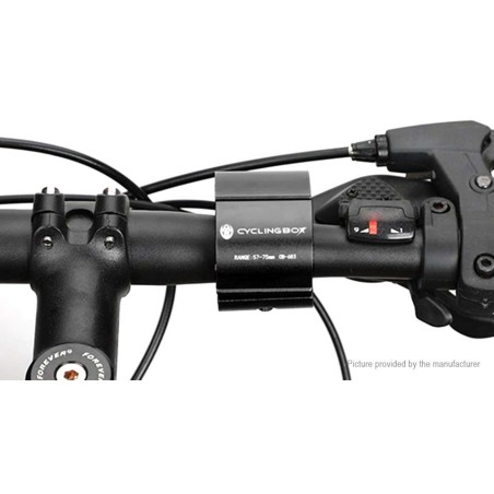 Universalus telefono laikiklis dviračiui arba paspirtukui Cyclingbox, juodas