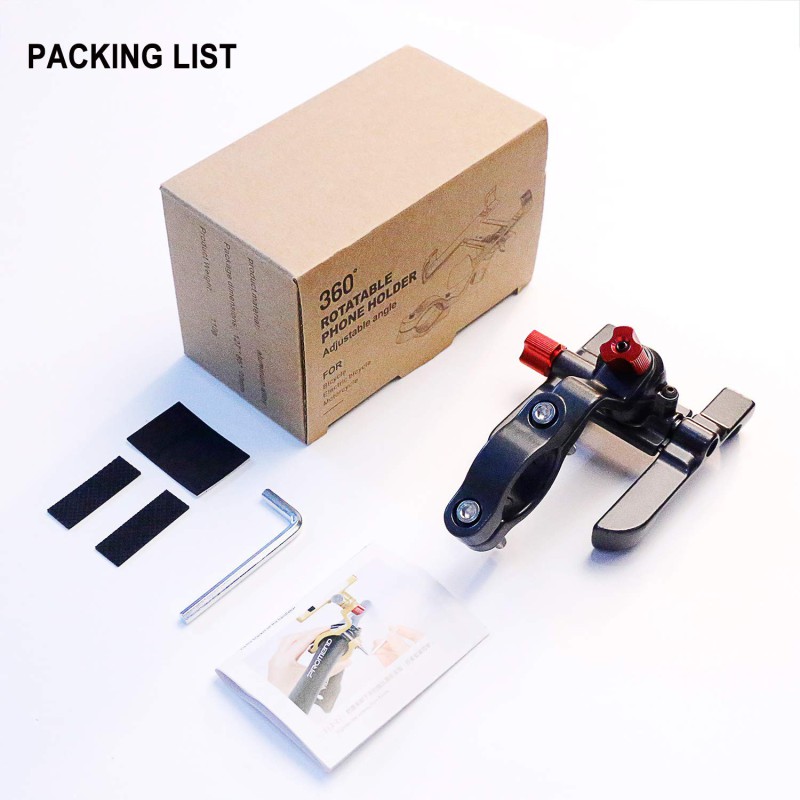 Universal Phone Holder for Bicycle, Scooter, or Motorcycle PROMEND/YOMI Racing, Handlebar Mount