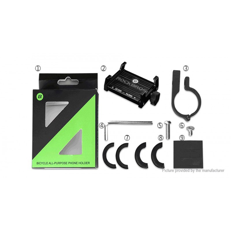Universal Phone Holder for Bicycle, Scooter, or Motorcycle ROCKBROS, Handlebar Mount