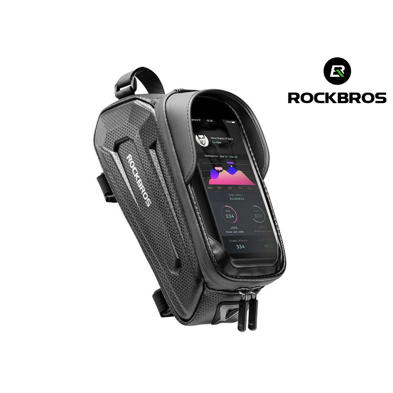 Universalus vandeniui atsparus telefono dėklas/krepšys dviračiui Rockbros B68 Universalus vandeniui atsparus telefono dėklas/krepšys dviračiui Rockbros B68