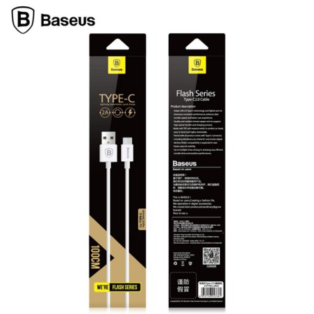 USB 2.0 - Type-C Charging & Data Cable BASEUS Flash 2A 1m