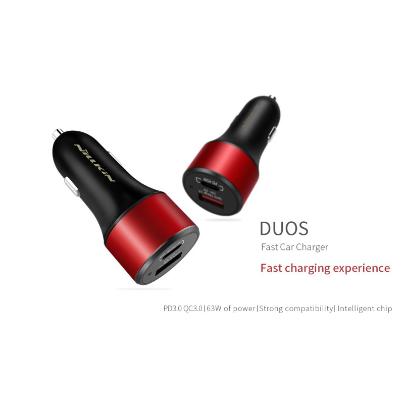 Nillkin DUOS 63W Car Charger – Fast and Efficient Charging Nillkin DUOS 63W Car Charger – Fast and Efficient Charging