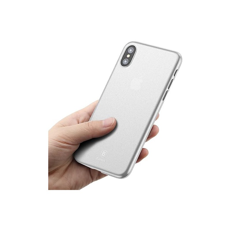 Plonas ir skaidrus BASEUS ULTRA Slim dėklas iPhone X