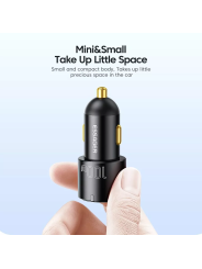 ESSAGER 100W USB-A / USB-C Automobilinis Įkroviklis – Greitas Ir Galingas Įkrovimas